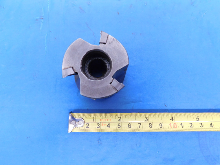 2" O.D. 90 DEG FACE / SHELL MILL 1" PILOT 3/8 KEY 3 FLUTE HOLDS 6 INSERTS 2.0 - MS5130BB