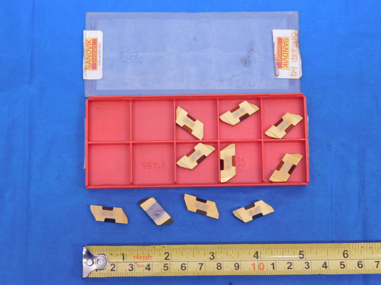 10PCS NEW SANDVIK 62JZX 4125 TiN CARBIDE THREADING INSERTS 62 JZX INDEXABLE - MS5156EY