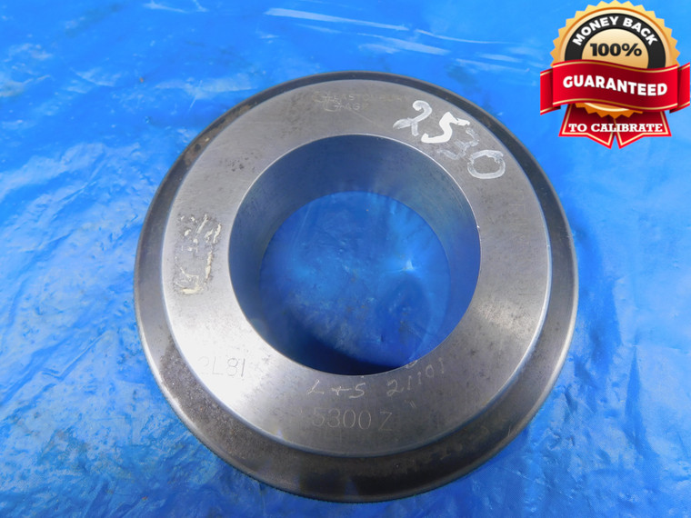 2.5300 CL Z MASTER PLAIN BORE RING GAGE 2.5313 -.0013 2 17/32 64.262 mm 2.530 - AR2369AP1