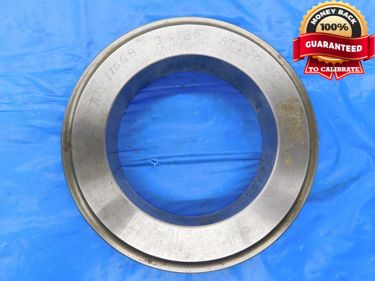 3.6125 MASTER PLAIN BORE RING GAGE 3.6094 +.0031 UNDERSIZE 3 39/64 91.758 mm - MB3099AP1