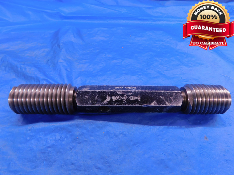 1 1/8 7 NC 5 SET THREAD PLUG GAGE 1.125 1.1250 GO NO GO P.D.'S = 1.0387 & 1.0363 - DW13229AP1