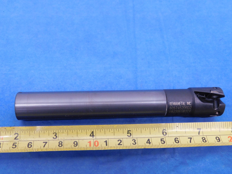 KENNAMETAL 23MM O.D. COOLANT FACE MILL 20MM CARBIDE SHANK HOLDS 3 POCKETS APKT ? - MS5385SA