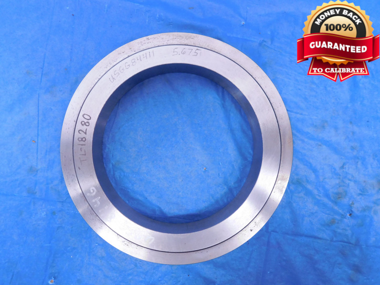 5.675 MASTER PLAIN BORE RING GAGE 5.6719 +.0031 UNDERSIZE 5 43/64 144 mm 5.6750 - MB3445AP1