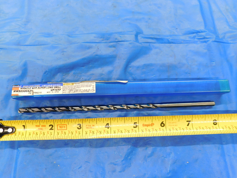 MITSUBISHI 5MM VP15TF CARBIDE COOLANT THRU TWIST DRILL BIT MWS0500X25DB 138MM 5 - MB3400AC1