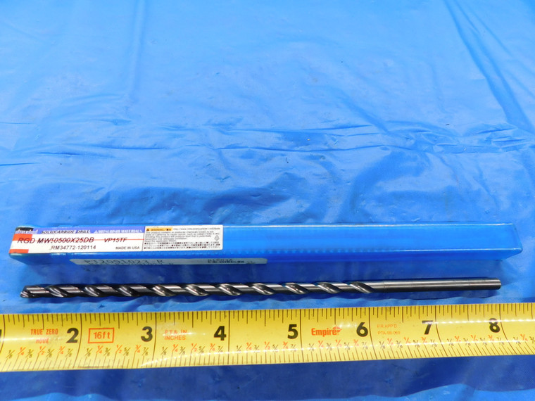 MITSUBISHI 5MM VP15TF CARBIDE COOLANT THRU TWIST DRILL BIT MWS0500X25DB 138MM 5 - MB3399AC1
