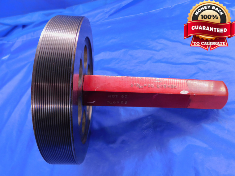 5 23/32 20 UNS 3B THREAD PLUG GAGE 5.71875 NO GO ONLY P.D. = 5.6925 INSPECTION - DW13438RD