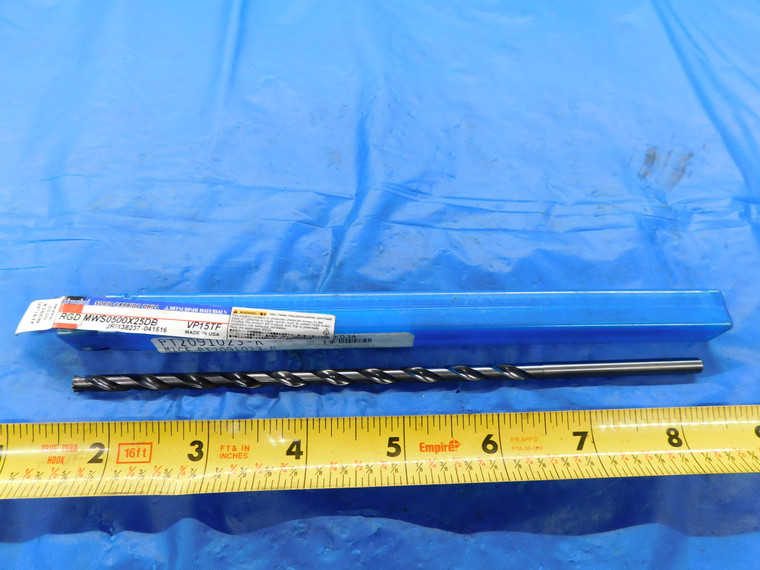 MITSUBISHI 5MM VP15TF CARBIDE COOLANT THRU TWIST DRILL BIT MWS0500X25DB 141MM 5 - MB3606AC1