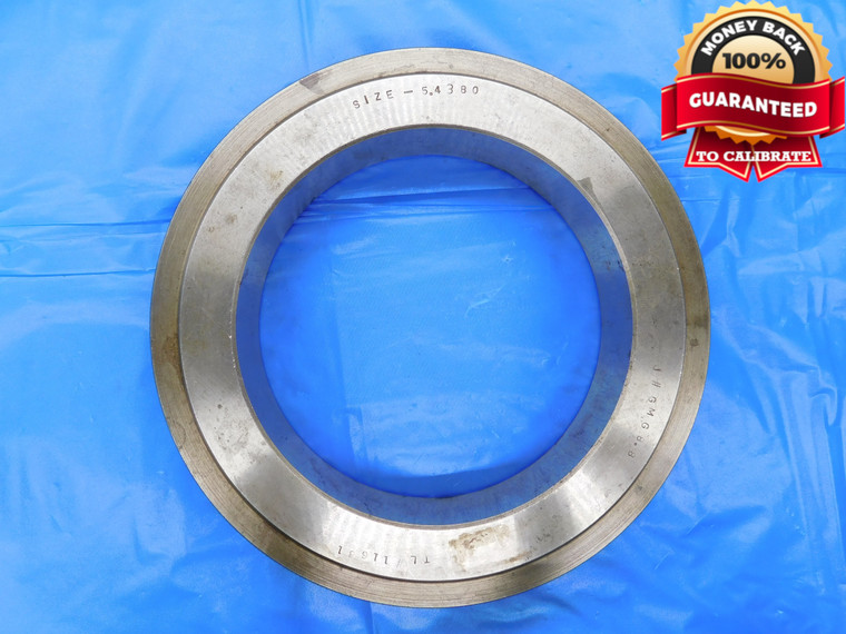 5.4380 MASTER PLAIN BORE RING GAGE 5.4375 +.0005 OVERSIZE 5 7/16 138 mm 5.438 - MB3644AP1