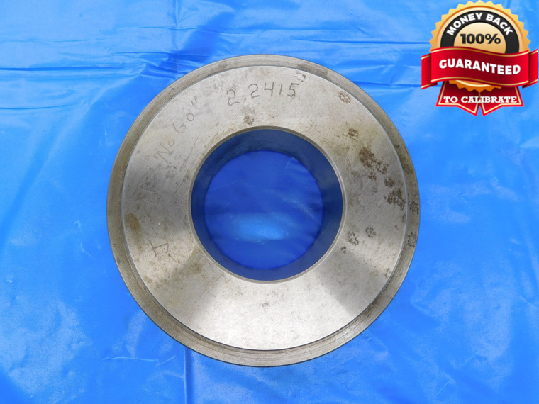 2.2415 MASTER PLAIN BORE RING GAGE 2.2500 -.0085 UNDERSIZE 2 1/4 57 mm - MB3641AP1