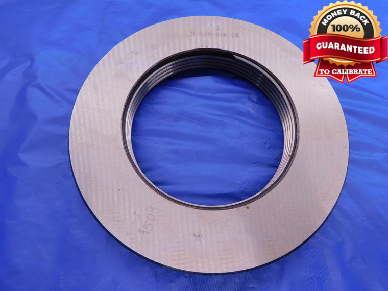 3 5/8 8 UN 2A SOLID THREAD RING GAGE 3.625 3.6250 NO GO ONLY P.D. = 3.5839 - DW13518HX