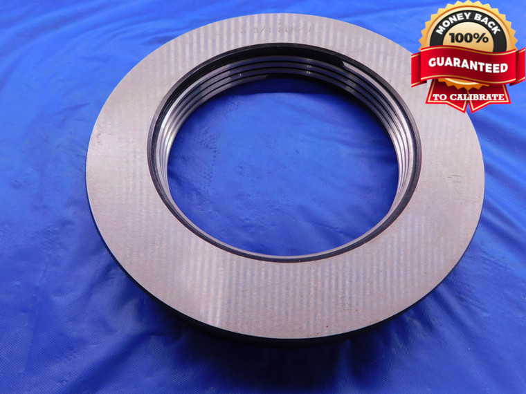 3 3/8 8 UN 2A SOLID THREAD RING GAGE 3.375 3.3750 NO GO ONLY P.D. = 3.2824 - DW13516HX