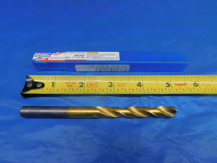 MITSUBISHI 9MM VP15TF CARBIDE COOLANT THRU TWIST DRILL BIT MZS0900LB 67MM LOC 9 - AR2962AC1