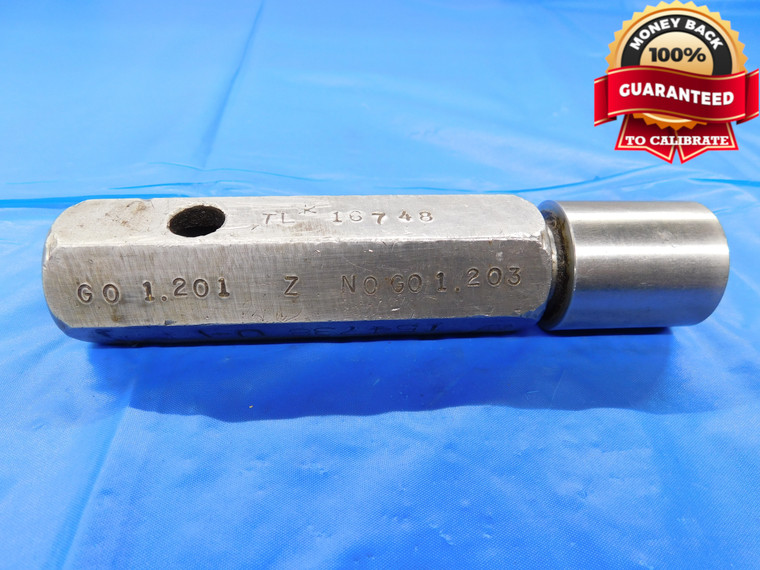 1.203 CLASS Z PIN PLUG GAGE 1.2031 -.0001 OVERSIZE 1 13/64 30.556 mm 1.2030 - MB3661AP1