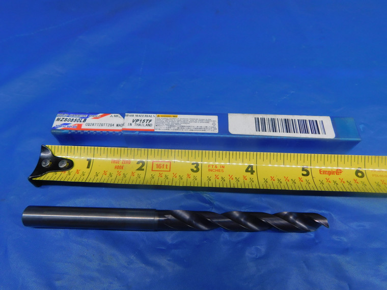MITSUBISHI 8.5MM VP15TF CARBIDE COOLANT JOBBER DRILL BIT MZS0850LB 9MM SHANK 8.5 - AR2988AC1