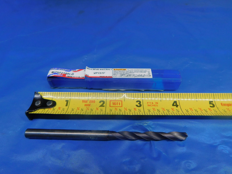 MITSUBISHI 7/32 O.D. VP15TF CARBIDE COOLANT JOBBER DRILL BIT MZS02188LB .2187 - AR2979AC1