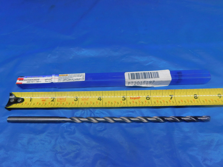 MITSUBISHI 1/4 O.D. VP15TF CARBIDE COOLANT EXTRA LENGTH DRILL BIT MWS02500X20DB - AR2985AC1