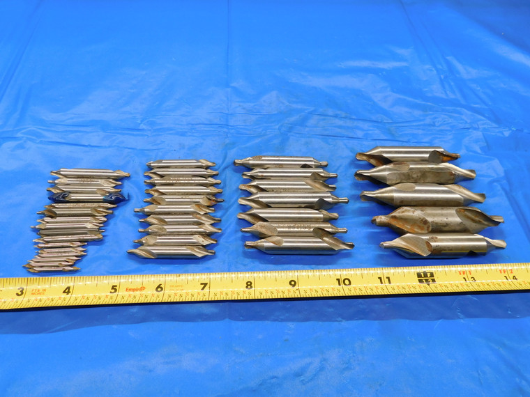 38 PCS KEO AND OTHERS HSS DOUBLE DRILL / COUNTERSINK SIZES RANGE FROM #2 TO #8 - MB3802LVR
