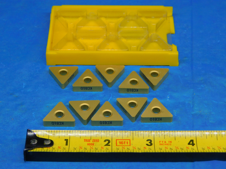 10PCS NEW KENNAMETAL TNMM433 KC810 TiN COATED CARBIDE TURNING INSERTS INDEXABLE - AR3188AS1