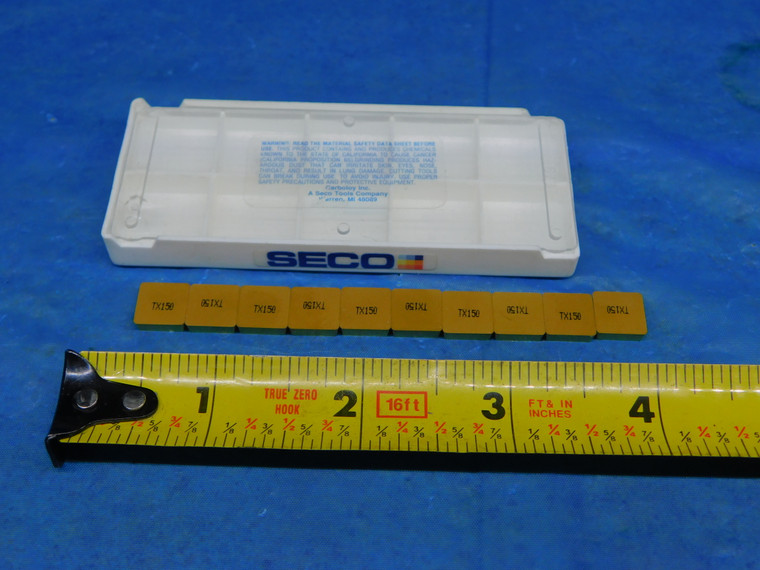 10PCS NEW SECO SPE 322 TX150 TiN COATED CARBIDE TURNING INSERTS INDEXABLE - AR3194AS1