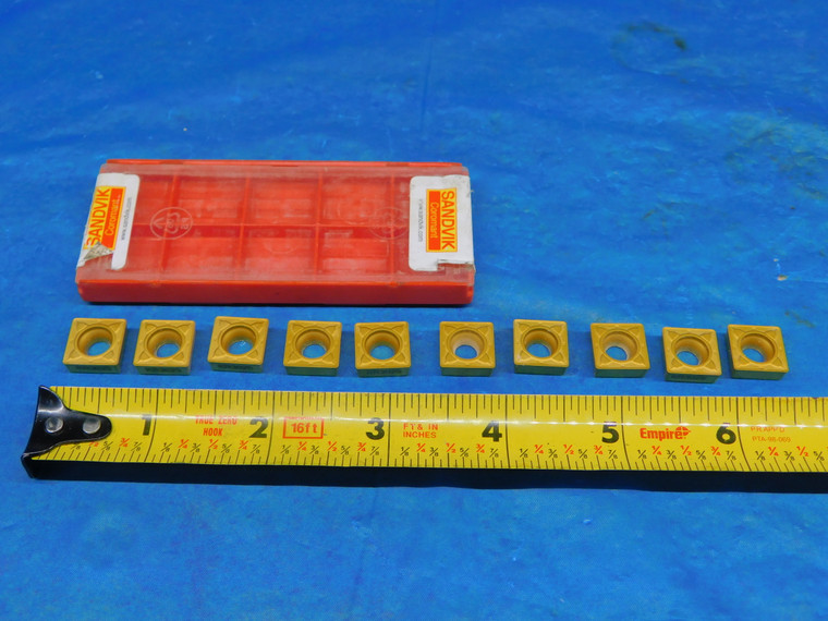 10PCS NEW SANDVIK SCMT 432 KR3025 TiN COATED CARBIDE TURNING INSERTS SCMT 12 04 - AR3196AS1