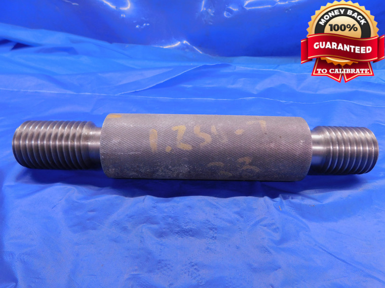 SHOP MADE 1 1/4 7 3B THREAD PLUG GAGE 1.25 1.250 1.2500-7 GO NO GO - DW13660AD1