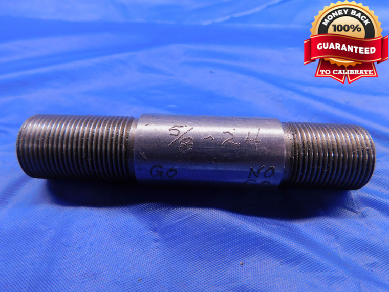 SHOP MADE 5/8 24 THREAD PLUG GAGE .625 .6250 5/8"-24 GO & NO GO - DW13689AD1