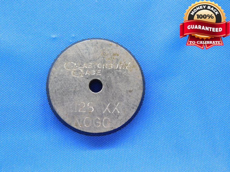 .128 CL XX MASTER PLAIN BORE RING GAGE .1250 +.0030 OVERSIZE 1/8 3.251 mm .1280 - MB3909HX
