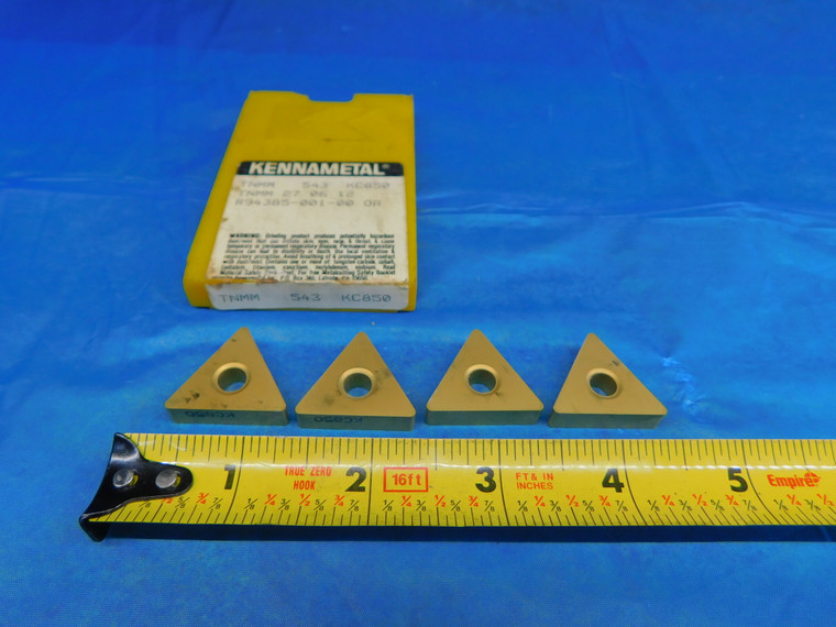 4PCS NEW KENNAMETAL TNMM 543 KC850 TiN CARBIDE TURNING INSERTS TNMM 27 06 12 - AR3296AS1