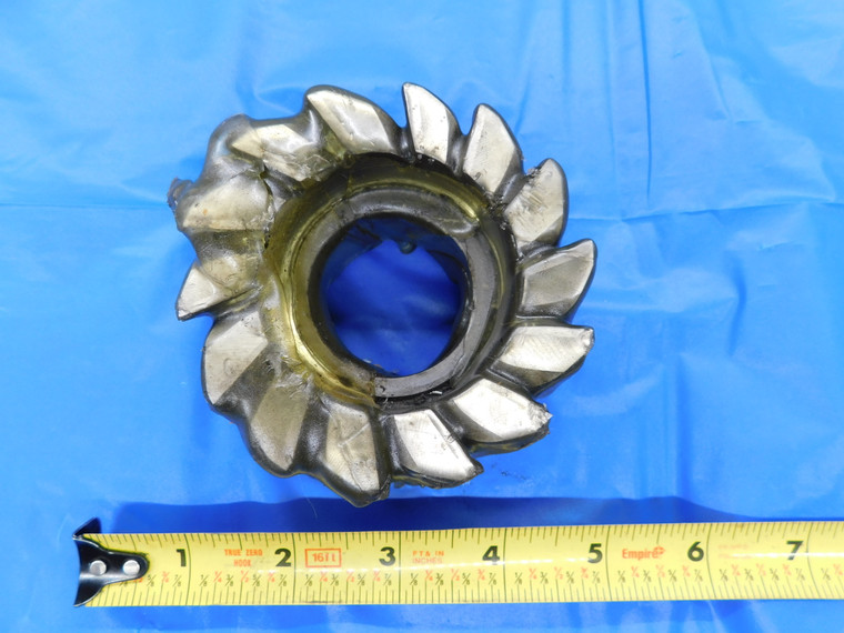 MORSE 3 3/8" O.D. HSS SHELL END MILL 1 1/2 PILOT 1/2 KEY 1 3/4 LOC 14 FL 3.375 - MB3938AR1