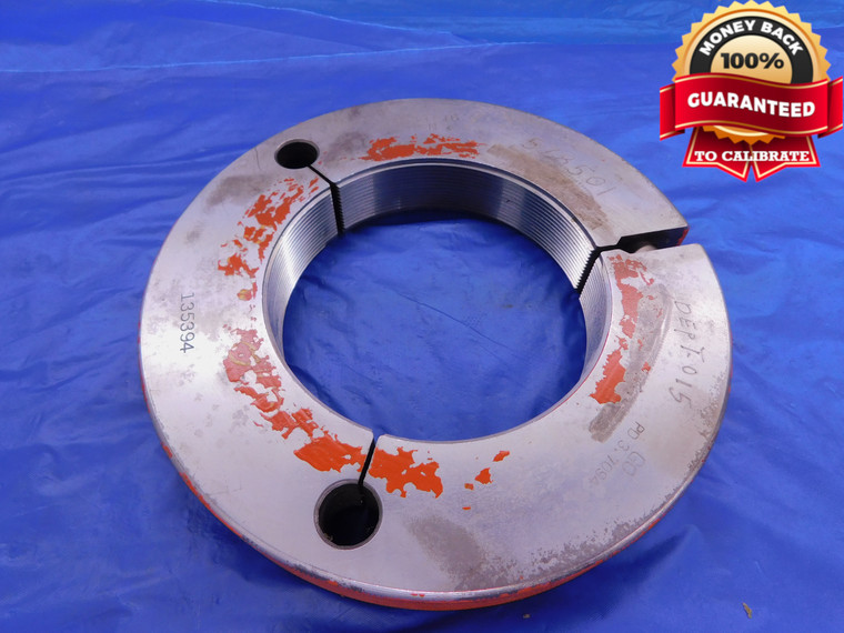 3 3/4 16 N THREAD RING GAGE 3.75 3.750 3.7500 GO ONLY P.D. = 3.7094 UN-3A - DW13778AC1