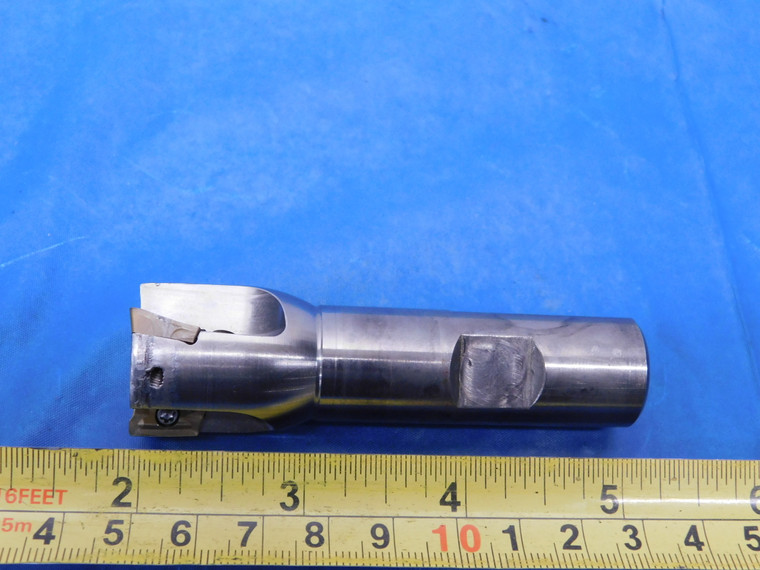 1" DIA. COOLANT INDEXABLE END MILL 3/4 SHANK 3 FLUTE HOLDS MILLING INSERTS 1.0 - MS5767AL1