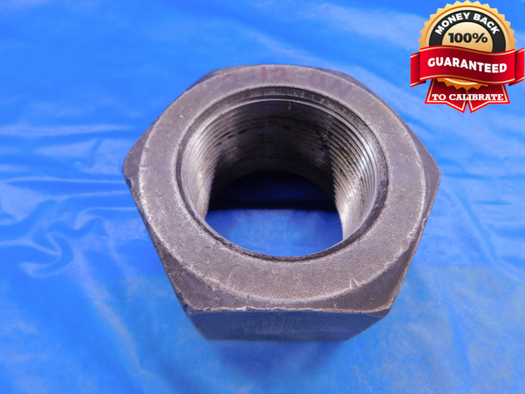 BUDGET SHOP MADE 2" 12 UN SOLID THREAD RING GAGE 2.0 2.00 2.000 2.0000 CHECK - DW13867AL1