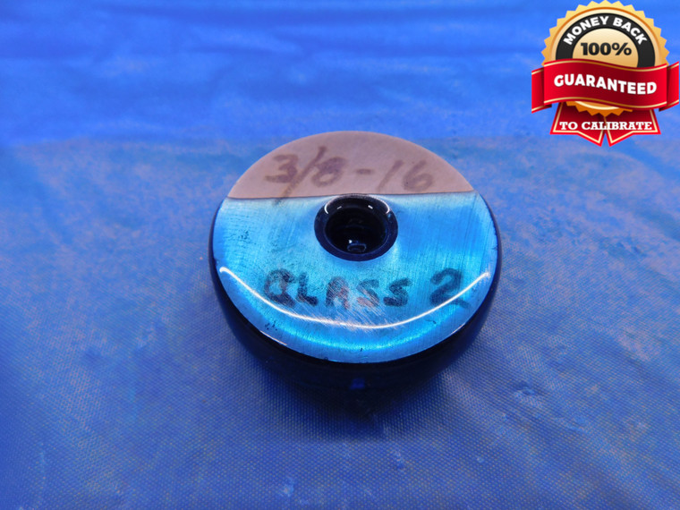 3/8 16 CLASS 2 SOLID THREAD RING GAGE .375 .3750 GO ONLY INSPECTION - DW13887RD