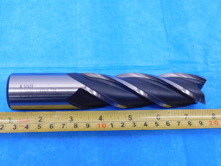 PCT 1 1/4 O.D. 4" LOC HSS END MILL 1 1/4 SHANK 4 FLUTE #52420 1.25 VERY SHARP! - MS5802AN1