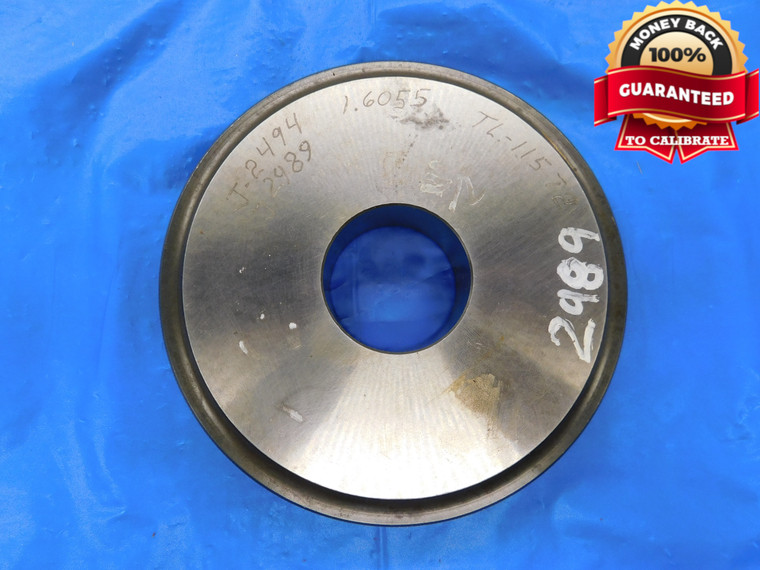 1.6055 MASTER PLAIN BORE RING GAGE 1.6094 -.0039 OVERSIZE 1 39/64 40.780 mm - MB4236AP1
