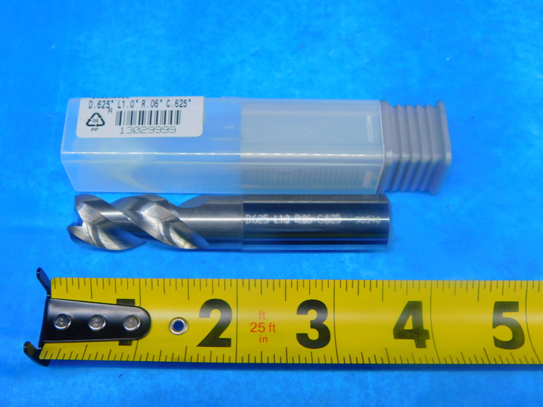 NEW INGERSOLL 5/8 O.D. 1" LOC CARBIDE END MILL 3 FL 46D-6210S6RQ06 IN05S .625 - DCT-AR3292