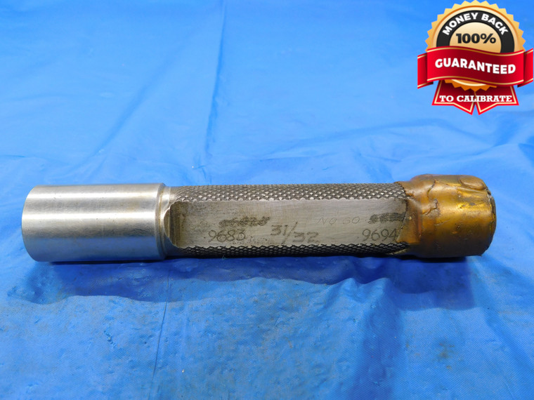 .9683 & .9694 PIN PLUG GAGE GO NO GO .9688 -.0005 UNDERSIZE 31/32 24.623 mm - MB4466AZI