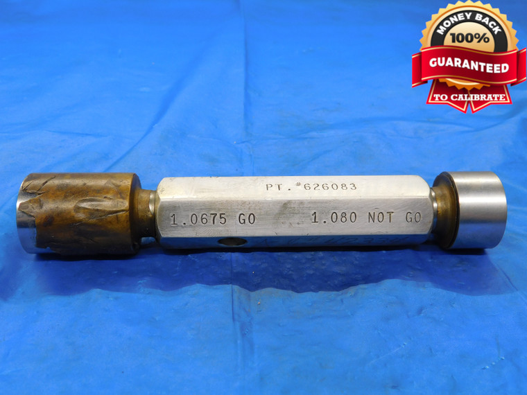 1.0675 & 1.080 PIN PLUG GAGE GO NO GO 1.0781 +.0019 1 5/64 27 mm 1.0800 - MB4477AZI