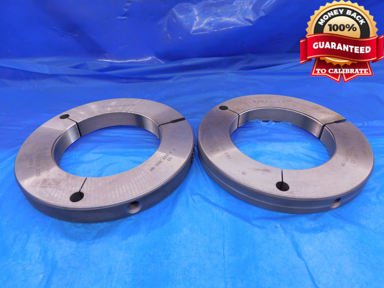M130 X 2 6g THREAD RING GAGES 130.0 2.0 GO NO GO P.D.'S = 128.663 & 128.473 - DW14176RD