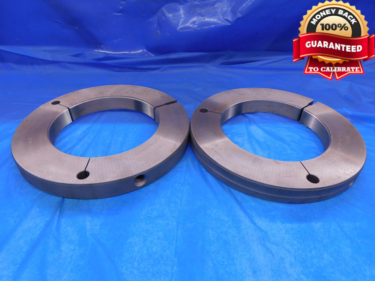 M150 X 2 6g THREAD RING GAGES 150.0 2.0 GO NO GO P.D.'S = 148.663 & 148.473 - DW14178RD