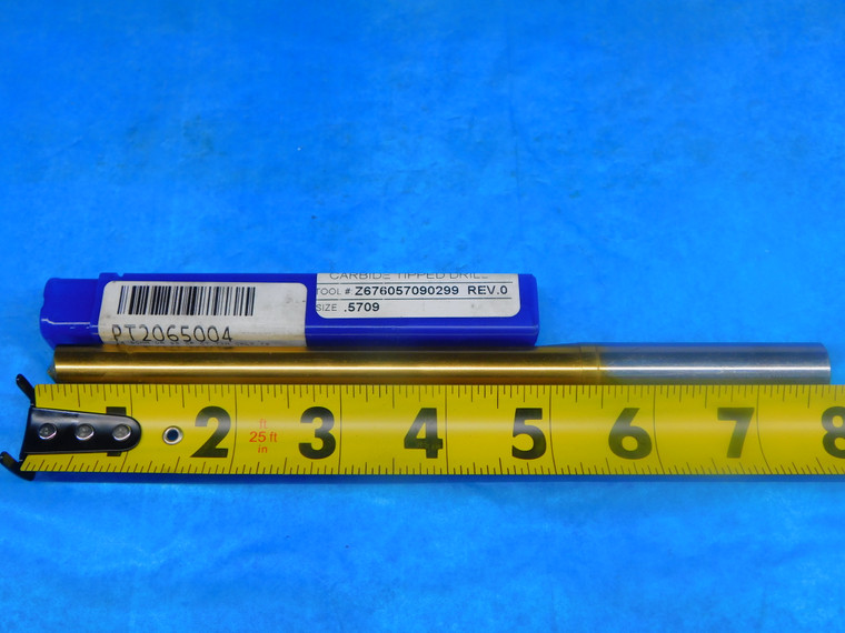 CJT KOOLCARB 14.5 mm O.D. TiN HSS COOLANT CARBIDE TIPPED DRILL BIT Z676057090299 - AR3898AC1