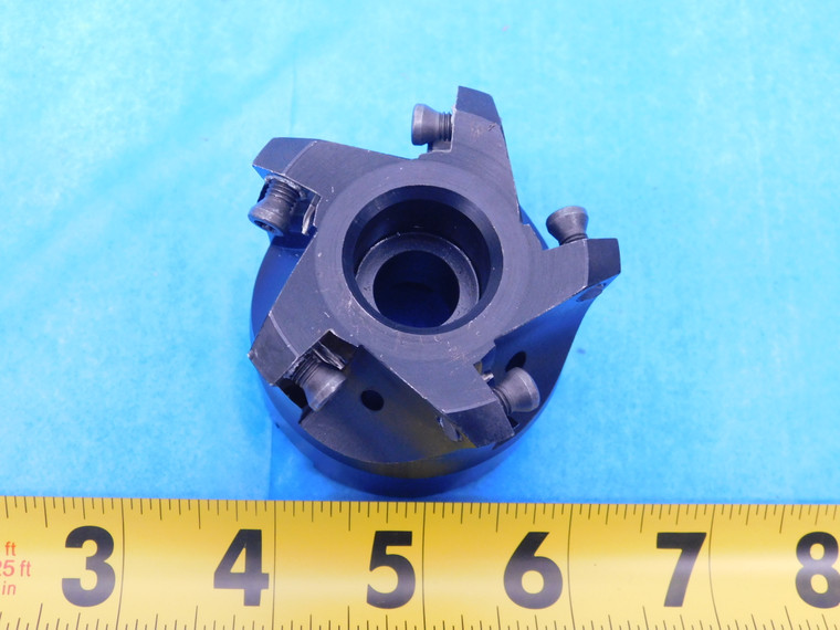 2 1/2 O.D. COOLANT THRU FACE MILL 1" PILOT 3/8 KEY HOLDS 5 INSERTS WN.33.. 2.5 - MS5876AY1