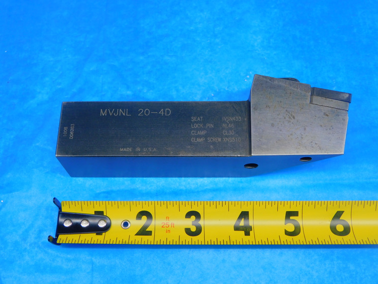 SECO ? MVJNL 20-4D LATHE TURNING TOOL HOLDER 1.25 SHANK VN-43 INSERTS 6" OAL - AR3990AN1