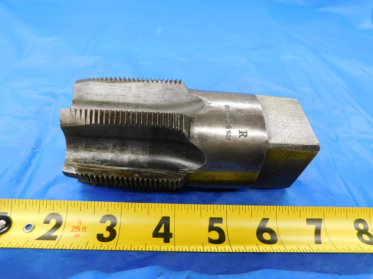 WELLS BROS 2" 11 1/2 HSS PLUG TAP 6 STRAIGHT FLUTE 2.0 BRIGGS STANDARD - MB4623AS1