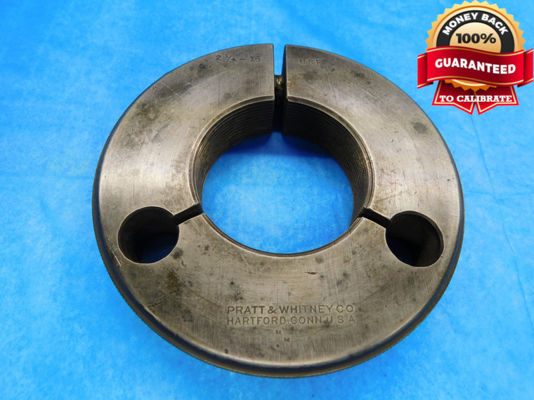 2 1/4 16 USF THREAD RING GAGE 2.25 2.250 2.2500 GO ONLY INSPECTION CHECK - DW14213RD