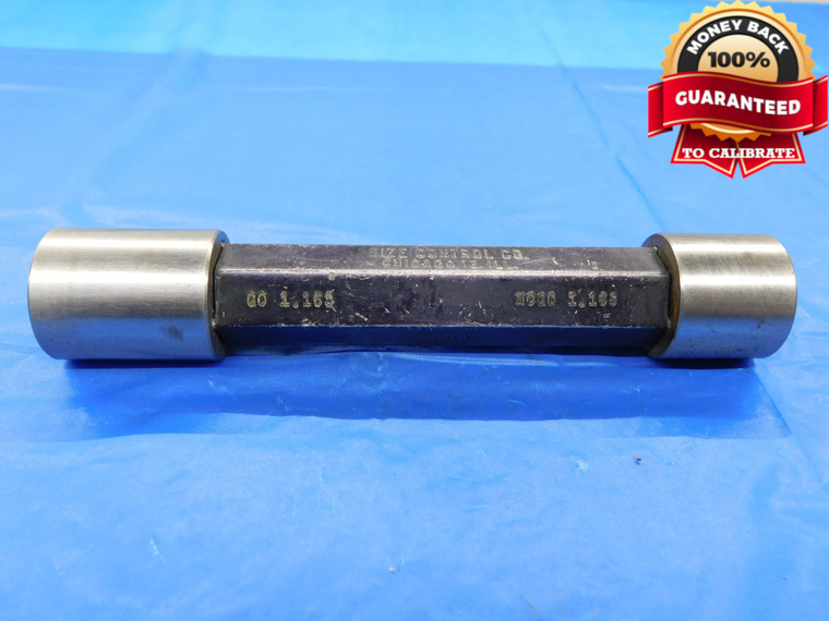 1.165 & 1.168 CL Y PIN PLUG GAGE GO NO GO 1.1719 -.0039 1 11/64 29.667 1.1650 1.1680 - MB4708AZ1