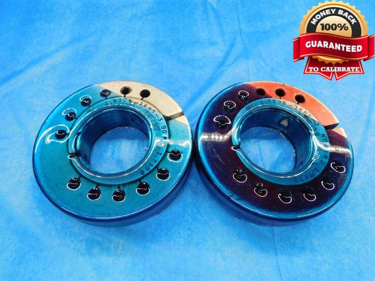 1.8306 16 NS 3 THREAD RING GAGES GO NO GO P.D.'S = 1.7900 & 1.7839 INSPECTION - DW14237RD