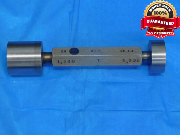 1.230 & 1.232 PIN PLUG GAGE GO NO GO 1.2344 -.0024 1 15/64 31.242 1.2300 1.2320 - JP0014AZ1