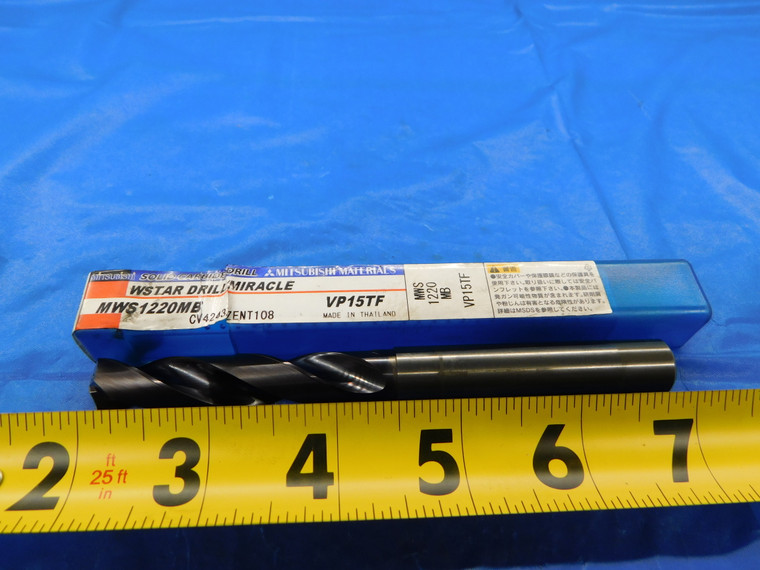 MITSUBISHI 12.2MM VP15TF CARBIDE COOLANT DRILL BIT MWS1220MB 13MM SHANK 12.2 - MB4806AL1