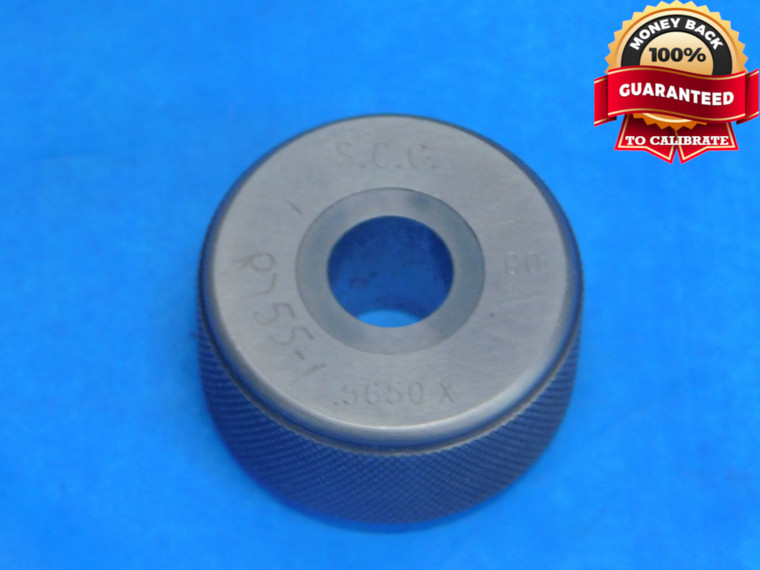 .5650 CL X MASTER PLAIN BORE RING GAGE .5625 +.0025 OVERSIZE 9/16 14.351 mm .565 - JP0022AU1